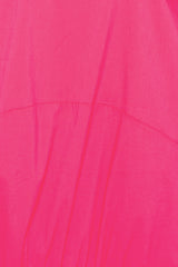 Buxom Couture Curvy Women Plus Size Bubbled Poplin Mini Dress Pink