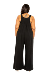 Wide Leg Linen Jumpsuit