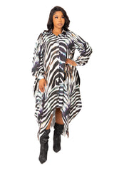 Drapy Shirt Maxi Dress