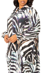 Drapy Shirt Maxi Dress