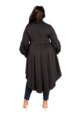 High-Low Peplum Blouse