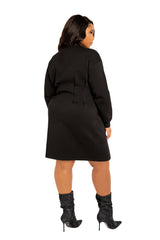 Waisted Jersey Mini Dress