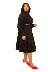 Denim Belt Shirt Dress