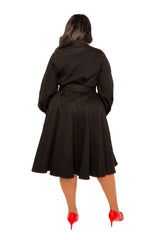 Denim Belt Shirt Dress