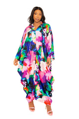 Print Tunic Maxi Dress