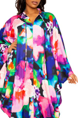 Print Tunic Maxi Dress