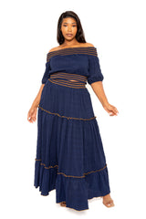 Smocking Top and Skirt Set