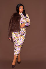 Printed Ruched Bodycon Dress