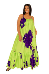 Floral Voluminous Maxi Dress