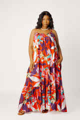 Floral Voluminous Maxi Dress