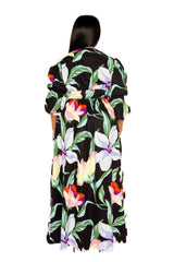 Floral Puff Sleeve Maxi Dress