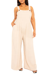 Wide Leg Linen Jumpsuit