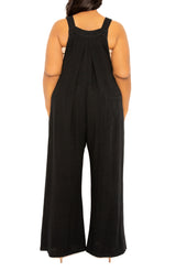 Wide Leg Linen Jumpsuit
