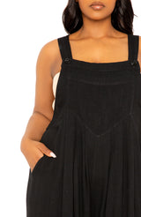 Wide Leg Linen Jumpsuit