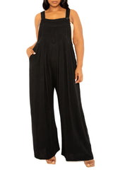 Wide Leg Linen Jumpsuit