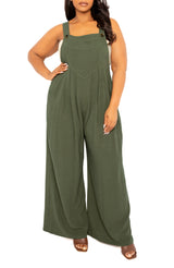 Wide Leg Linen Jumpsuit