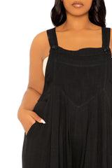 Wide Leg Linen Jumpsuit