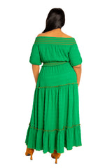 Smocked Top and Skirt Set