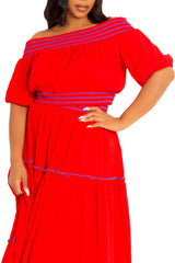 Smocked Top and Skirt Set