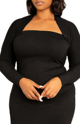 Modal Tube Dress and Shrug Set