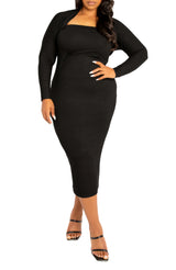Modal Tube Dress and Shrug Set
