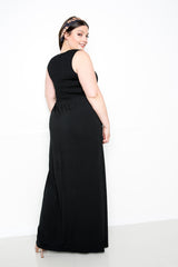 buxom couture curvy women plus size seamless wide tank dress black premium quality modal