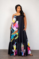 Floral Voluminous Maxi Dress