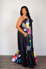 Floral Voluminous Maxi Dress