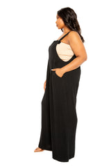 Wide Leg Linen Jumpsuit