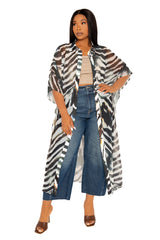 Print Shirtdress Coverup