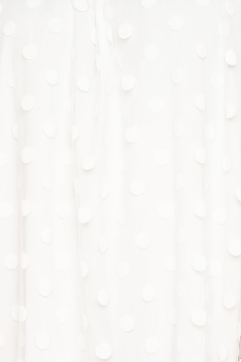 Off Shoulder Polka Dot Dress