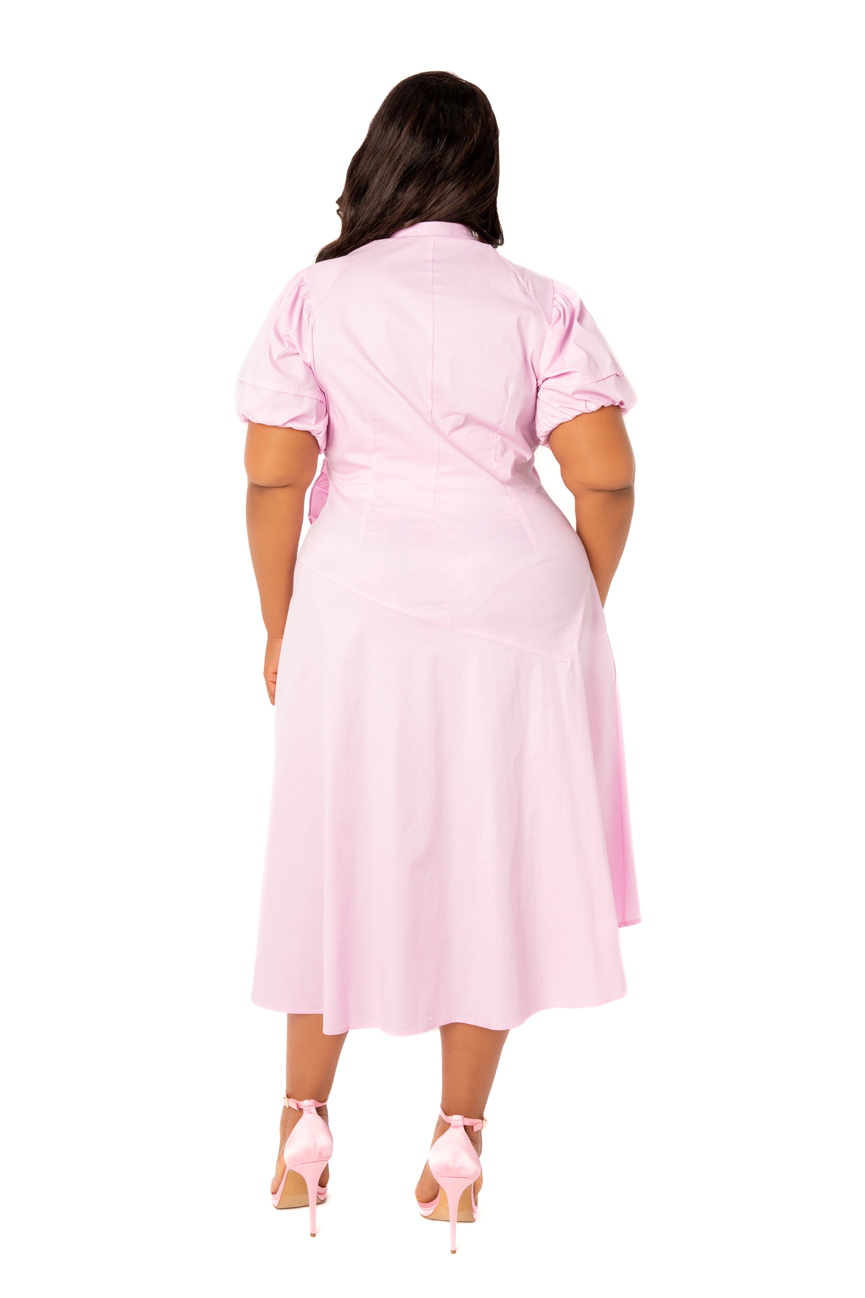 Asymmetrical Ruffle Shirt Dress Buxom Couture Asymmetrical Ruffle Shirt Dress Buxom Couture