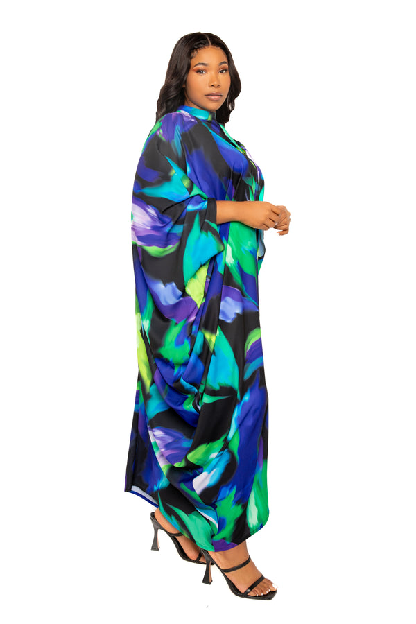 Print Tunic Maxi Dress