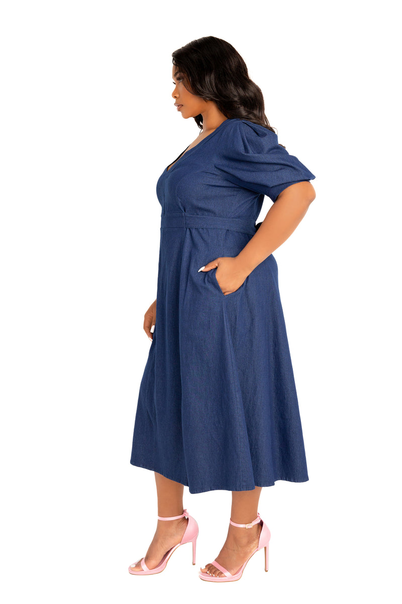 denim dress curvy SHEIN Women's Long Sleeve Button Half-Placket Casual Short Denim Dress Jeans Dresses Plus Size Denim Dress Curve Women Jean Dress Long Sleeve Denim Dress Denim Dress For Curvy Woman Denim Short Dress