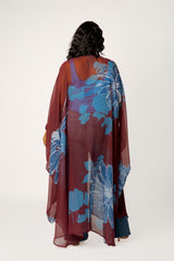 Floral Chiffon Kimono Cover-Ups
