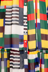 Plaid Ruffle Collar Shirt Dress