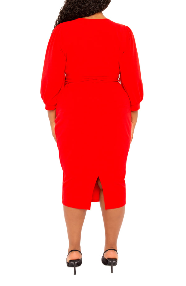 Wrap Midi Dress