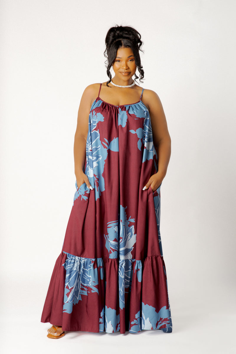 Floral Voluminous Maxi Dress