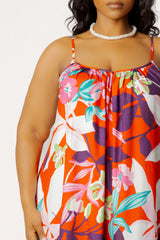 Floral Voluminous Maxi Dress
