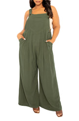 Wide Leg Linen Jumpsuit