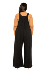 Wide Leg Linen Jumpsuit