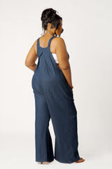 Wide Leg Denim Jumpsuit