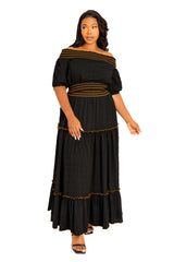 Smocked Top and Skirt Set