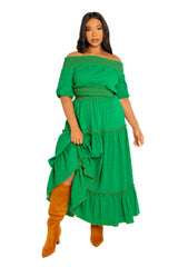 Smocked Top and Skirt Set