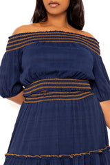 Smocked Top and Skirt Set