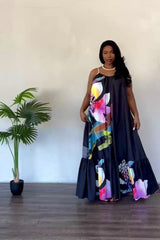 Floral Voluminous Maxi Dress