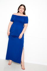 Seamless Off Shoulder Maxi Dress